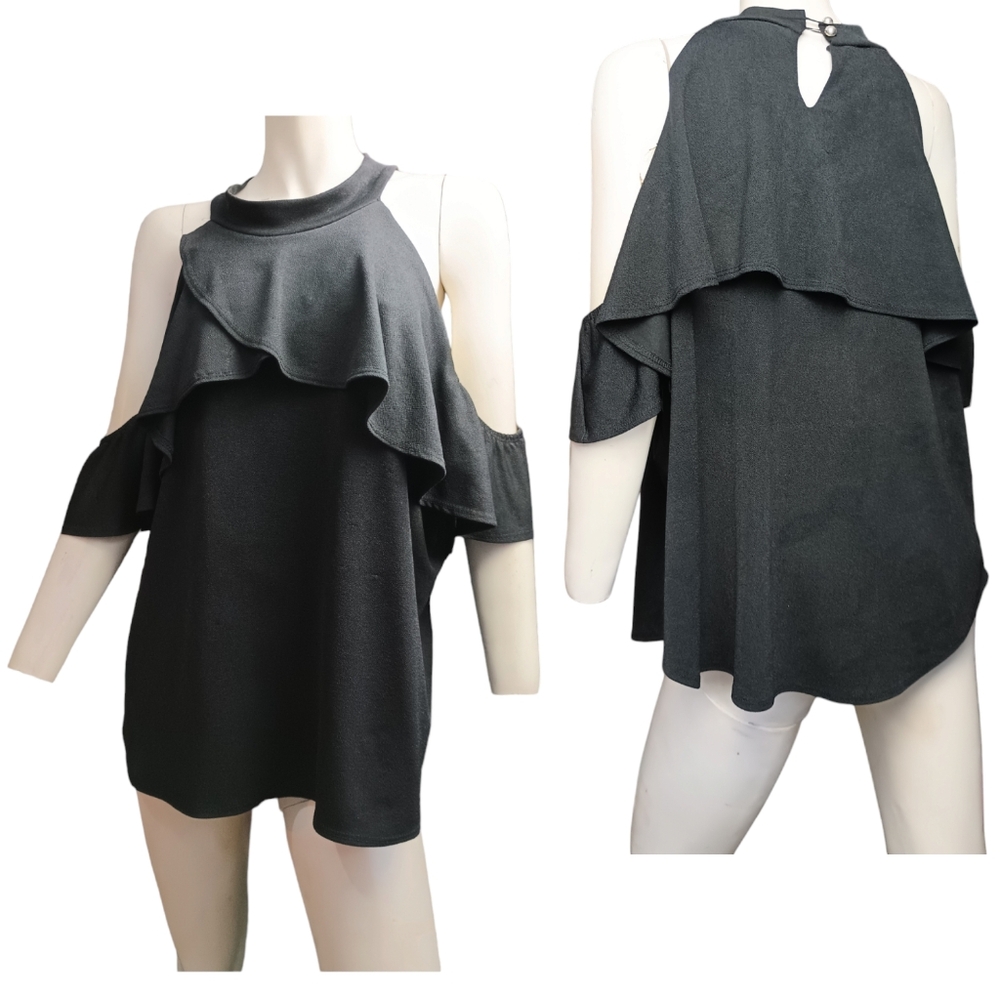 NY INVASION BLACK BLOUSE